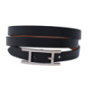 HERMES BRACELET HAPI TRIPLE TOUR NOIR FULL SET