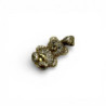 PENDENTIF OURSON OR JAUNE 14CT 2.53GRS PIERRES SYNTHE L2.2CM