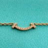 BRACELET TIFFANY  T SMILE OR 18CT ET DIAMANTS 1.64GR