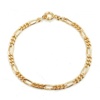 BRACELET OR JAUNE 19CT 10.61GR 19,5 CM