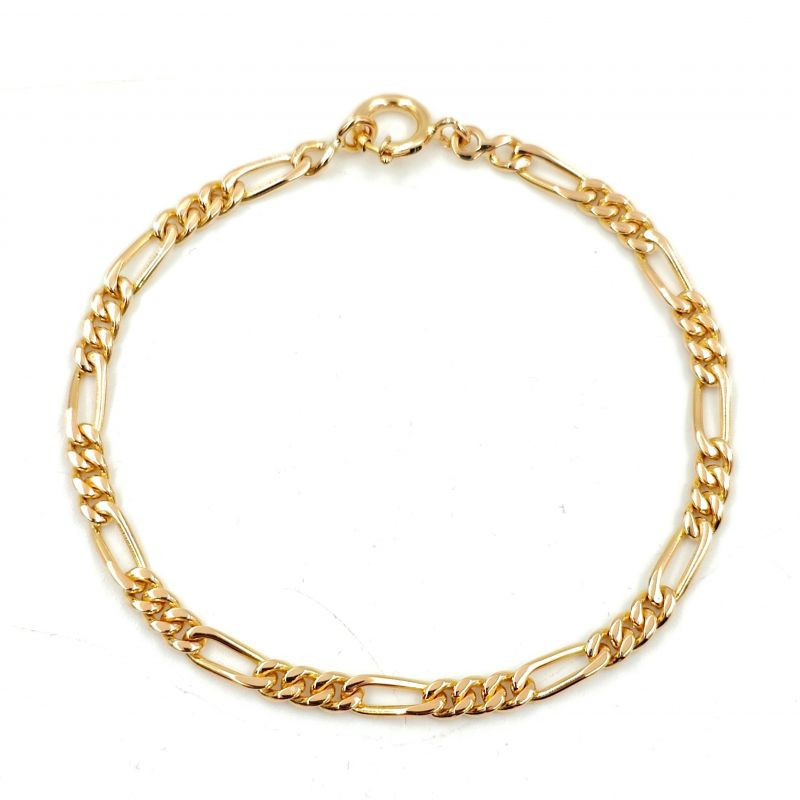BRACELET OR JAUNE 19CT 10.61GR 19,5 CM