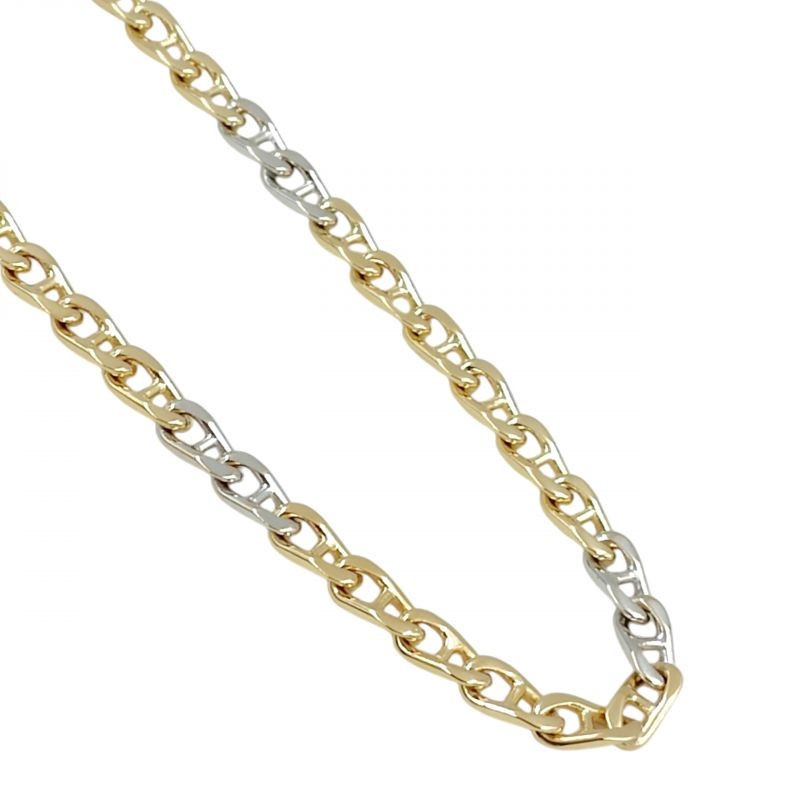 CHAINE OR JAUNE/BLANC 18K 65.31GR 82CM