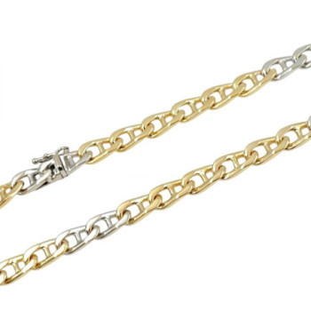 CHAINE OR JAUNE/BLANC 18K 65.31GR 82CM