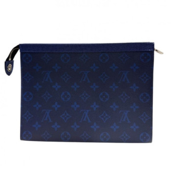 POCHETTE LOUIS VUITTON VOYAGE MM BLEU MONOGRAM ECLIPE