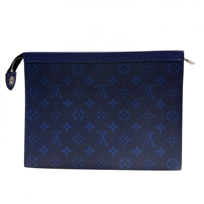POCHETTE LOUIS VUITTON VOYAGE MM BLEU MONOGRAM ECLIPE