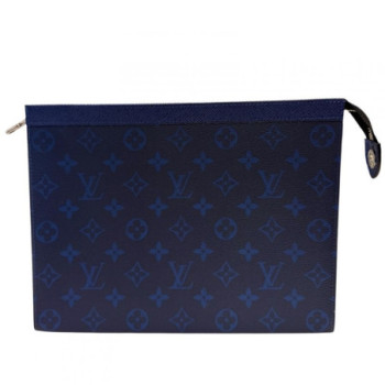 POCHETTE LOUIS VUITTON VOYAGE MM BLEU MONOGRAM ECLIPE