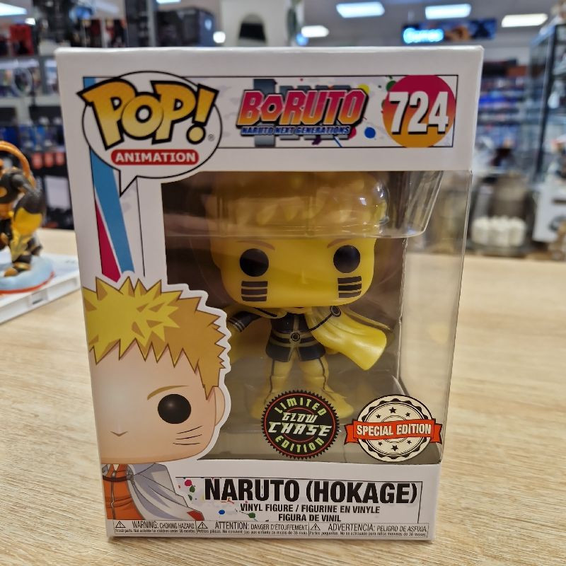 BORUTO NARUTO HOKAGE POP! VINYL FIGURE 724 LIMITED GLOW CHASE EDITION
