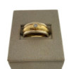 BAGUE OR JAUNE 18CT & DIAMANT 7.04GR