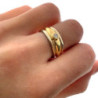 BAGUE OR JAUNE 18CT & DIAMANT 7.04GR