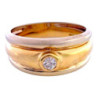 BAGUE OR JAUNE 18CT & DIAMANT 7.04GR