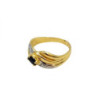 BAGUE OR 18K 3.51GR SAPHIR T52