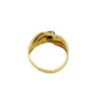 BAGUE OR 18K 3.51GR SAPHIR T52