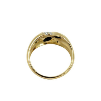 BAGUE OR 18CT 3.90GR SAPHIR T49