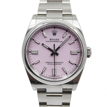 ROLEX OYSTER PERPETUAL 36 PINK CANDY DIAL 126000