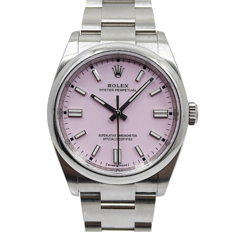 ROLEX OYSTER PERPETUAL 36 PINK CANDY DIAL 126000