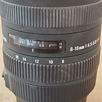 OBJECTIF SIGMA 8-16MM X SONY