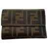 PORTE MONNAIE FENDI MARRON