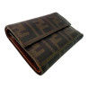 PORTE MONNAIE FENDI MARRON