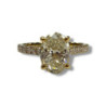 BAGUE OR JAUNE 18CT 3.02GRS DIAMANTS VS2 K 1.70CT T54