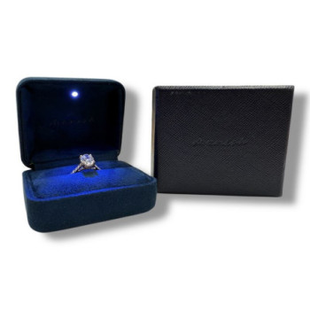 BAGUE OR JAUNE 18CT 3.02GRS DIAMANTS VS2 K 1.70CT T54