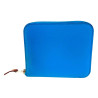 PORTEFEUILLE HERMES SILKIN BLEU +BOITE