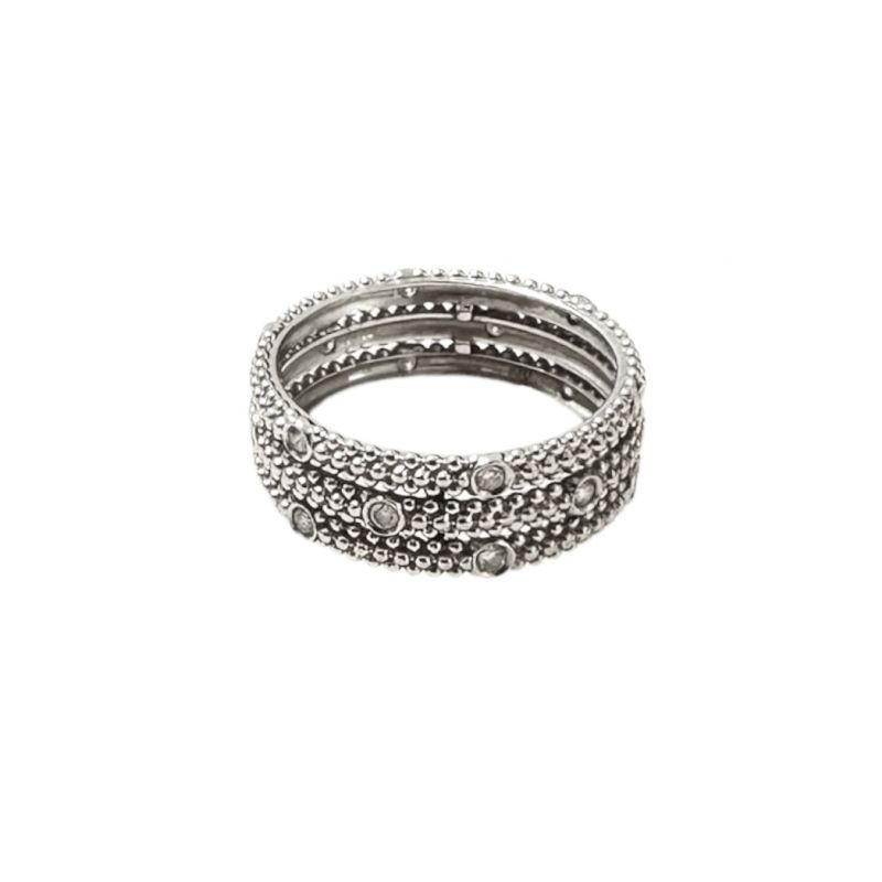 BAGUE MAUBOUSSIN LE PREMIER JOUR OR BLANC 4.41GRS TAILLE 56