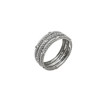 BAGUE MAUBOUSSIN LE PREMIER JOUR OR BLANC 4.41GRS TAILLE 56