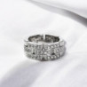 BAGUE CARTIER  MAILLON PANTHERE 750 SERTIE DE DIAMANT 12.79GRS TAILLE 50