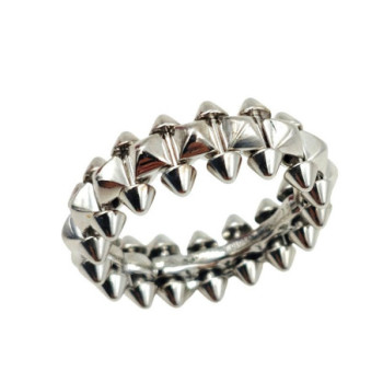 BAGUE CARTIER CLASH OR BLANC 18CT 11.66GR T53