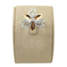 BAGUE MOUAWAD OR BLANC/ROSE 18K DTS 7.25GR T53