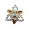 BAGUE MOUAWAD OR BLANC/ROSE 18K DTS 7.25GR T53
