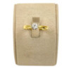 BAGUE OR  JAUNE 18CT  2.83GR DMT SOLITAIRE T58