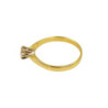 BAGUE OR  JAUNE 18CT  2.83GR DMT SOLITAIRE T58