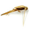 BROCHE OR 18K PERROQUET + DMT  8.72GR 6X3CM