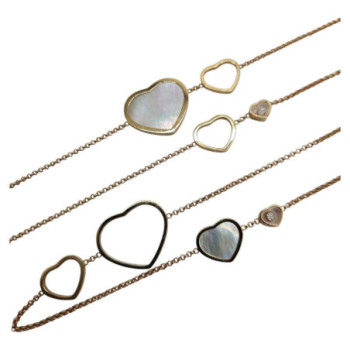 SAUTOIR CHOPARD HAPPY HEARTS 3 BRILLANTS 120CM FULL SET