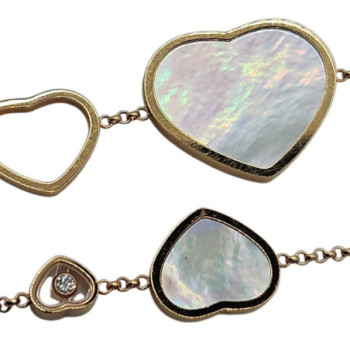 SAUTOIR CHOPARD HAPPY HEARTS 3 BRILLANTS 120CM FULL SET