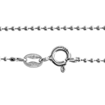 COLLIER EN OR BLANC 3.70 GR 18 CARATS AVEC PERLE 45 CM