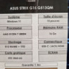 ASUS STRIX G15 G513QM AMD RYZEN 7 5800H 16GBRAM RTX3060 6GB 512GB + 1TB