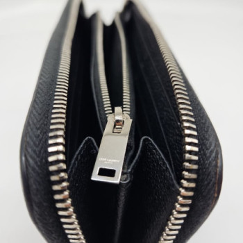 PORTFEUILLES YSL EN CUIR NOIR