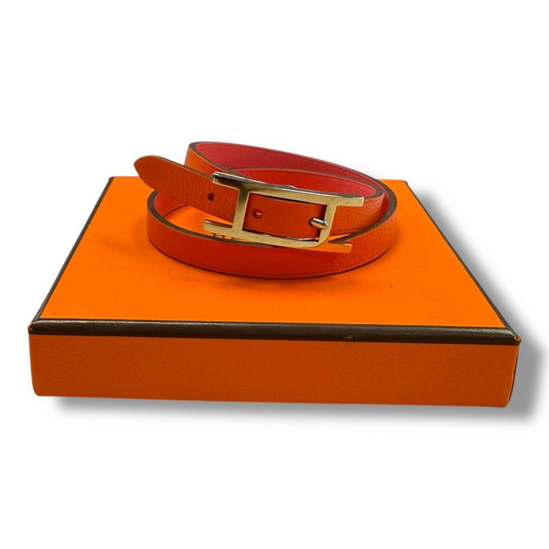 BRACELET HERMES BEAPPI DOUBLE TOUR S T2 BOITE