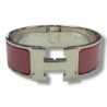 BRACELET HERMES CLIC CLAC H GM M L ARGENT ROSE BOITE