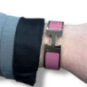 BRACELET HERMES CLIC CLAC H GM M L ARGENT ROSE BOITE
