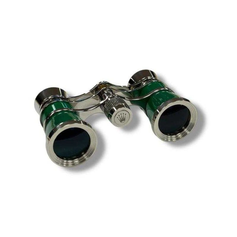 JUMELLE ROLEX ACIER VERT BRILLANT OPERA  + BOITE POCHETTE