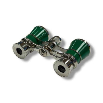 JUMELLE ROLEX ACIER VERT BRILLANT OPERA  + BOITE POCHETTE