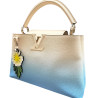 Sac Louis Vuitton Capucines MM Taurillon Ombré Blue & Facture 2021