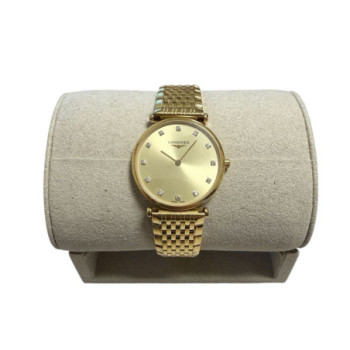 LONGINES LA GRANDE CLASSIQUE DE LONGINES DIAMOND (1/10 CT. T.W.) GOLD PVD BRACELET WATCH 29MM
