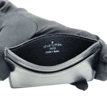 PORTE CARTE LOUIS VUITTON EPI NOIR