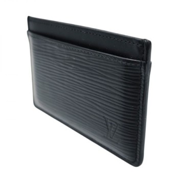 PORTE CARTE LOUIS VUITTON EPI NOIR