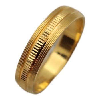 BAGUE OR 22CT 4.5GR T56 + Certificat