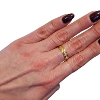 BAGUE OR 22CT 4.5GR T56 + Certificat